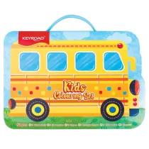 Zestaw artystyczny dla dzieci KEYROAD Autobus 54 elementy