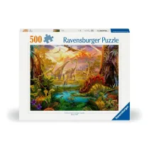 Puzzle 500 el. 2D wiat dinozaurw Ravensburger