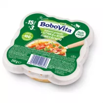 BoboVita Makaron gwiazdki z szynk w sosie pomidorowym po 15 miesicu 250 g