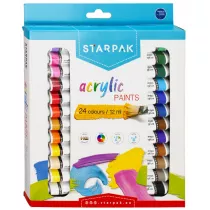 Starpak Farby akrylowe 484975 24 x 12ml