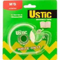 M&G Tama klejca Invisible z podajnikiem 18mm x 30m