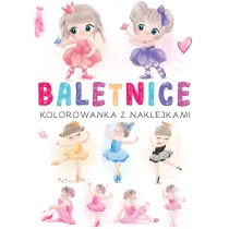 Baletnice. Kolorowanka z naklejkami