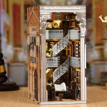Puzzle Miniaturowy domek Book Nook Biblioteka Prawa Habarri