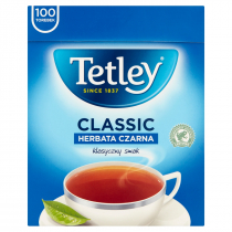 Tetley Classic Herbata czarna 100 x 1,5 g