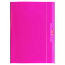 Herlitz Teczka A4 z gumk Color Blocking rowa