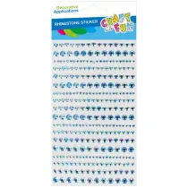 Ozdoby dekoracyjne samoprzylepne Kryszta�ki Niebieskie op.18szt. CRAFT WITH FUN 545766