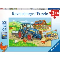 Puzzle 2 x 12 el. Cika praca Ravensburger