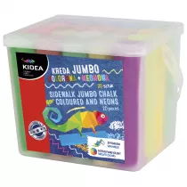 Derform Kreda Jumbo kolorowa+ neonowa w wiaderku 20 szt.