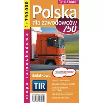 Mapa sam. POLSKA TIR 1:750 000 DEMART