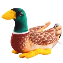 Maskotka Kaczka br�zowo zielona 28cm LeanToys