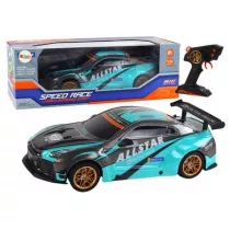 Auto sportowe R/C 1:10 turkusowo- czarne LeanToys