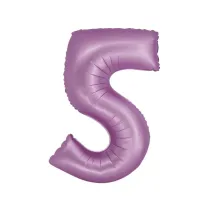 Godan Balon foliowy Smart Cyfra 5 lawendowa matowa 76cm