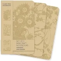 Flame Tree Zestaw 3 notatnik�w MINI Kaft Vincent van Gogh