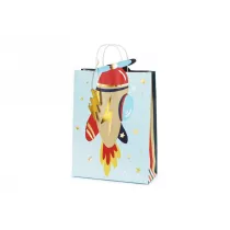PartyDeco Torebka prezentowa Samolot 10x24x35.5cm