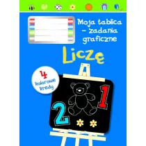 Licz. Moja tablica. Zadania graficzne + 4 kolorowe kredy