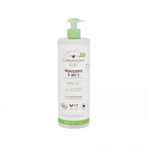 Alphanova Bebe Bio, Delikatny pyn do kpieli niemowlt 3 w 1 400 ml