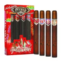 Cuba Original Zestaw dla kobiet Woda perfumowana City Woman Hollywood + Las Vegas + New York + Miami 4 x 35 ml