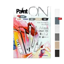 Clairefontaine Szkicownik Paint'ON Denim A4 250 gsm, 6 kolor�w