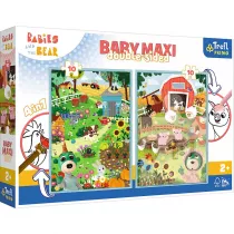 Puzzle 2x10 el. Baby MAXI Poznaj Bobaski 43000 Trefl