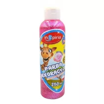 InSpiria Farba dekoracyjna brokatowa 250 ml rowa