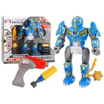 Robot do skr�cania �wiat�a d�wi�k niebieski LeanToys
