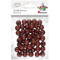 Titanum Koraliki drewniane br�zowe 50 szt