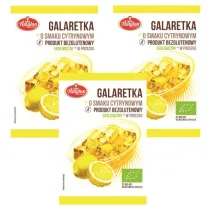 Amylon Galaretka o smaku cytrynowym bezglutenowa Zestaw 3 x 40 g Bio
