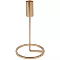 H&S Decoration Nowoczesny wiecznik w kolorze zotym 19 cm