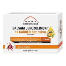 Produkty Bonifraterskie Balsam Jerozolimski na gard�o bez cukru Suplement diety 16 tab.