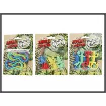 Rozci�gliwe gady 6szt 10cm 3 rodzaje