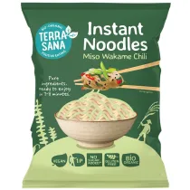 Terrasana Zupa b�yskawiczna z makaronem, miso, wakame i chili bezglutenowa 90 g Bio