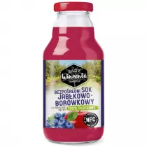 Sady Wincenta Sok 100% jabkowo-borwkowy naturalnie mtny toczony NFC 330 ml
