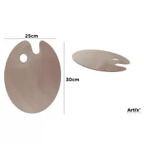 Artix Paleta malarska okrga drewniana 25x30cm