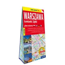 Warszawa, omianki, Zbki; papierowy plan miasta 1:26 000