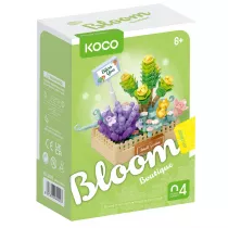 Klocki KOCO sukulenty doniczka zielona 232 element�w