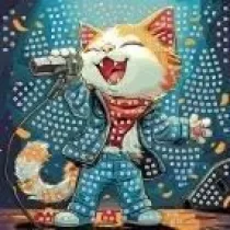 Mozaika piankowa piewajcy kot 25x25cm Titanum