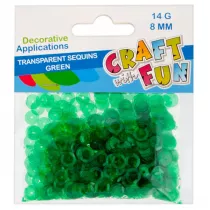 Craft with Fun Cekiny transparentne 8mm, 14g