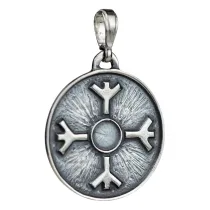 Sotis Amulet Ochronny Algiz, oksydowany Ag925, 3,4g