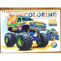 Kolorowanka A5 koo 20 kartek Cool trucks