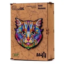 Puzzle drewniane eko 22 el. Kotek Murkotek A4 PuzzleOK