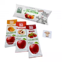 Porcja Dobra Smakoyki od zajczka (3 owocowe przekski + tatua) 3 x 16 g