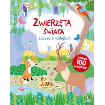 Zabawa z naklejkami. Zwierzta wiata