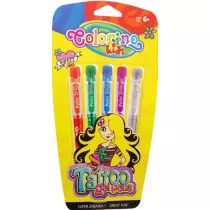 Patio D�ugopisy Colorino Kids gel tattoo 5 szt.