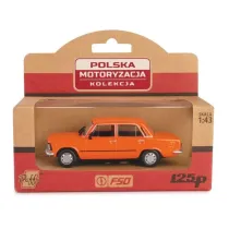 POLSKA KOLEKCJA MOTORYZACJI-Polski Fiat 125p MR POMARA�CZOWY 1 43 Daffi