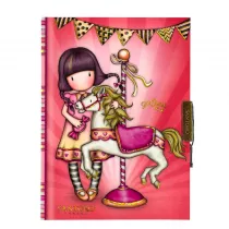Santoro Zamykany Notes Gorjuss Fairground Carousel