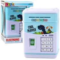 Sejf elektorniczny Bankomat na PIN niebieski LeanToys