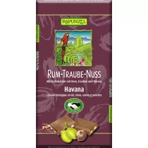 Rapunzel Czekolada mleczna z rodzynkami, rumem i orzechami laskowymi 100 g Bio