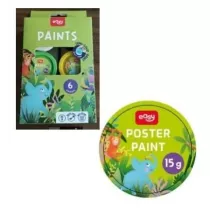 Easy Stationery Farby plakatowe 15g x 6 kolorw EASY