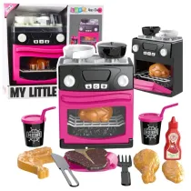 Kuchenka zabawkowa z piekarnikiem i akcesoriami LeanToys