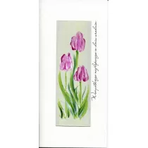 Mak Karnet Urodziny DL U05 - Tulipany